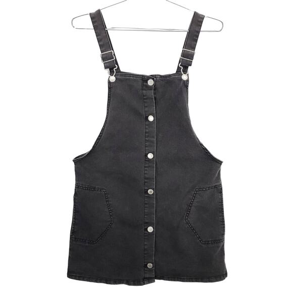 Art Class Tank Top Girls Extra Large Faded Black Casual Button Up Overall Style - Picture 1 of 8